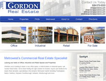 Tablet Screenshot of gordonre.com